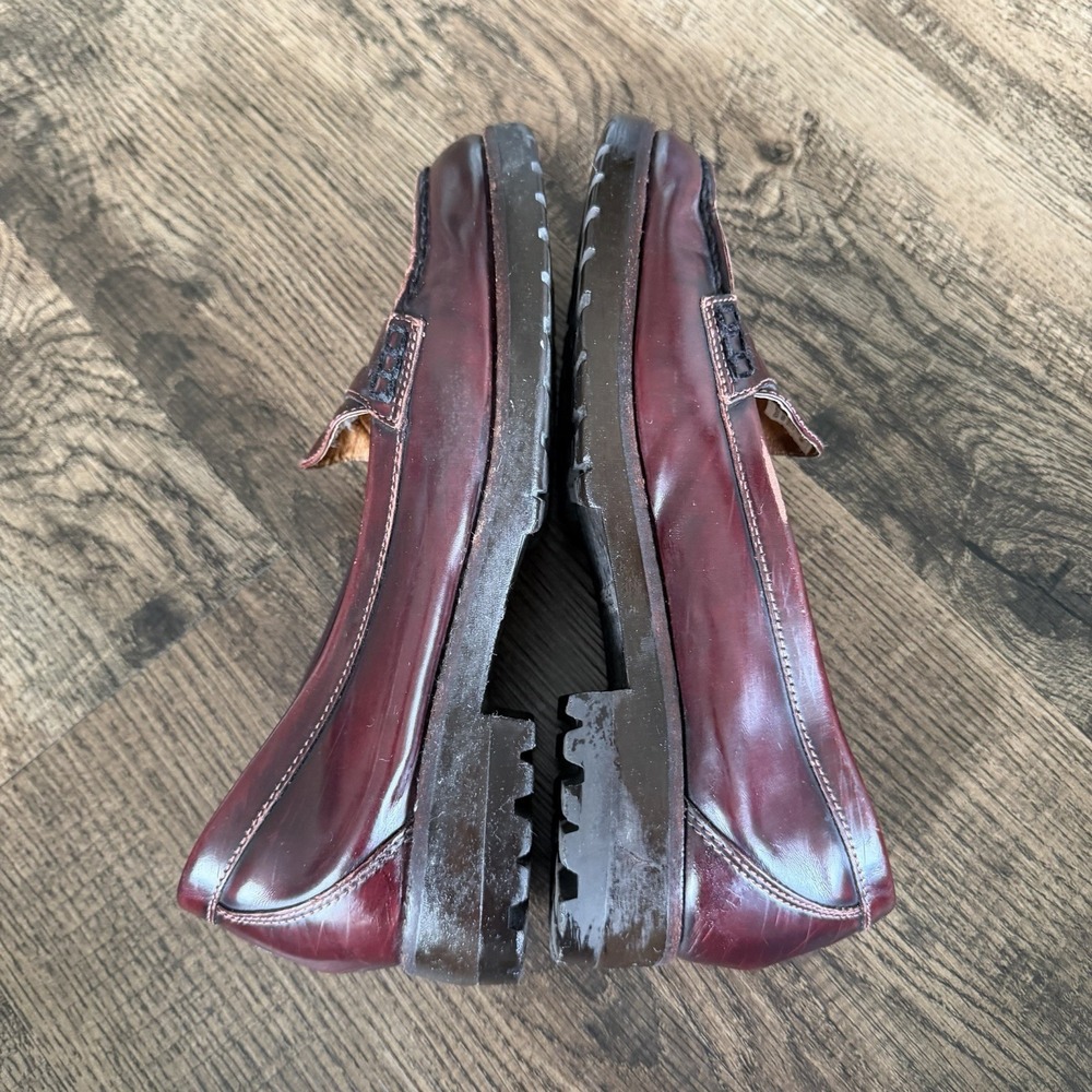 Sperry Women's 8M Burgundy Seaport Penny Leather Loafer Cushioned Classic - Picture 4 of 11